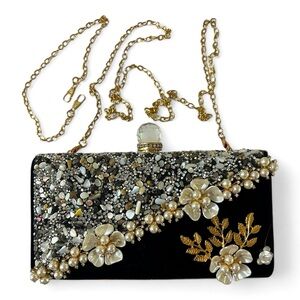 Vintage Evening Clutch Bag | Crystal Ladies Handbag | wedding Evening Bag